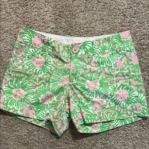 Lilly Pulitzer Pink and Green Women's Shorts